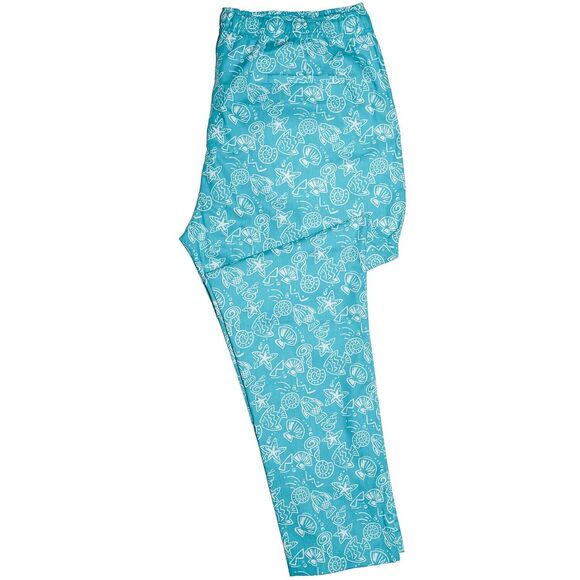 Mens Pants Joggers Turquoise Fish Animal Drawstring Loose Harem Casual Beach XL - Picture 3 of 6